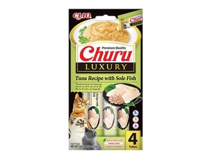 Churu Cat Luxury Tuna Recipe with Sole Fish 4x14g