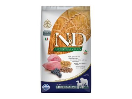 N&D LG DOG Adult M/L Lamb & Blueberry 12kg exspirace leden 2026