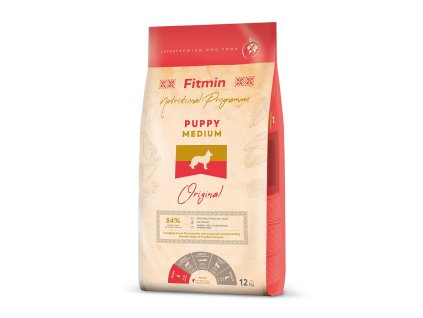 fitmin dog medium puppy 12 kg h L