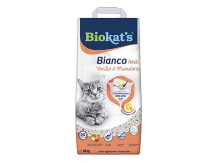Podestýlka Biokat's Bianco Fresh Vanilla&Mandarin 10kg