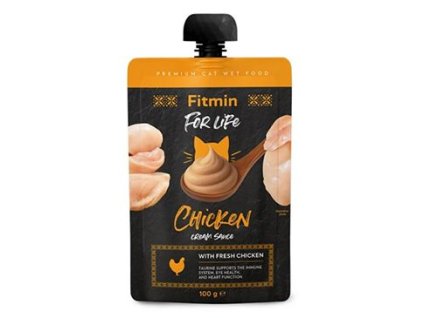 Fitmin For Life cat Cream sauce kuřecí kapsa 100g