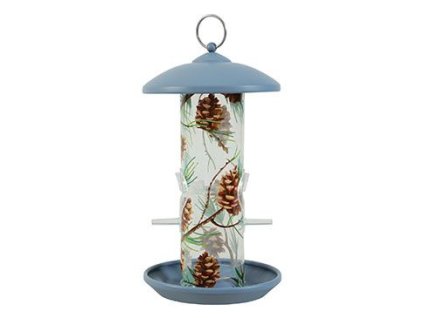 Krmítko venkovní PINE kov,plast, modrá Zolux