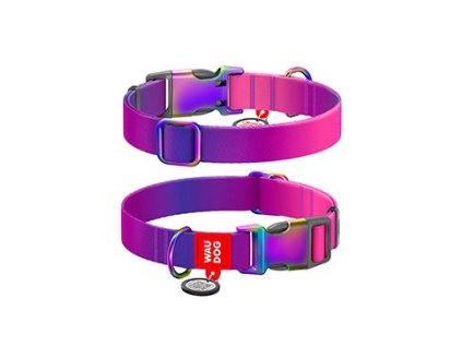 Obojek nylon Gradient QR fialovo-růž. XL/37-58cm/2,5cm