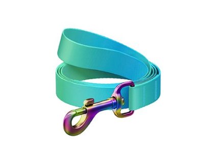 Vodítko nylon Gradient modro-zelen. S/122cm/1,5cm