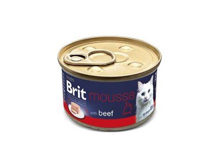 Brit Premium Cat by Nature Mousse Beef 85g