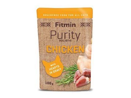 Fitmin Purity cat kapsa Kuřecí se srdíčky 100g