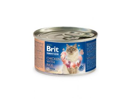 Brit Premium Cat by Nature konz Chicken&Rice 200g