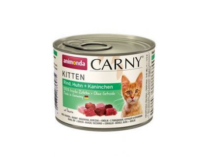 Animonda konz. kočka CARNY Kitten drůbeží/králík 200g