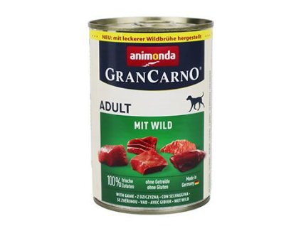 Animonda pes GRANCARNO konz. ADULT zvěřina 400g