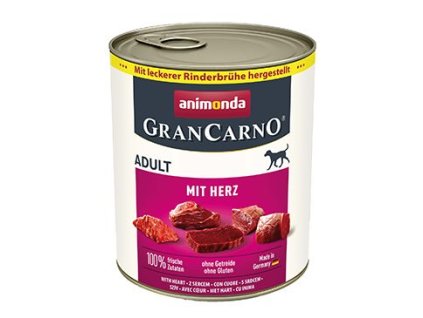 Animonda pes GRANCARNO konz. ADULT se srdcem 800g