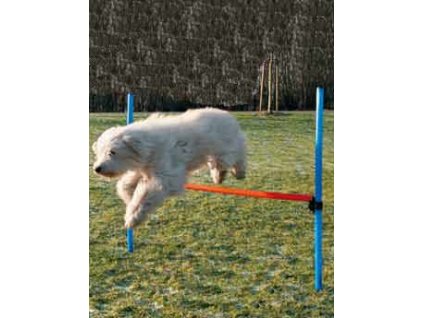 AGILITY překážka 3 tyče Modrá/Oranžová 129/115cm TR