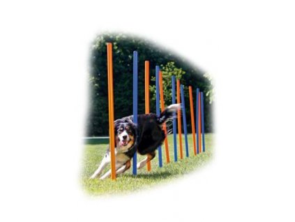 AGILITY slalom.tyče 3/115cm modrá/oranžová 12ks TR