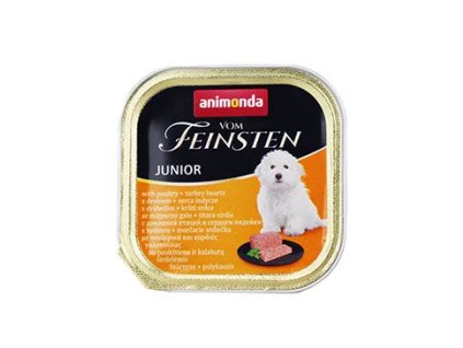 Animonda paštika pes Junior drůbeží a krůtí srdce 150g