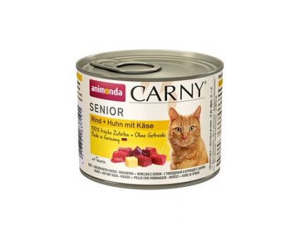 Animonda konz. kočka CARNY SENIOR kuře/sýr 200g