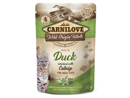 Carnilove Cat Pouch Duck Enriched With Catnip 85g