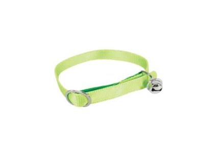 Obojek kočka nylon 10mm/30cm zelený Zolux