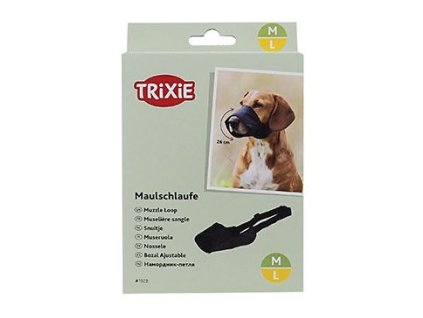 Náhubek fixační pes M-L 26cm/7,7cm černá TR