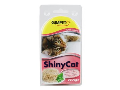 Gimpet ShinyCat konz. krab+kuřecí 2x70g