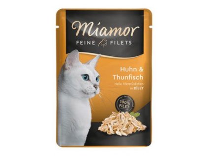 Miamor Cat Filet kapsa kuře+tuňák v želé 100g