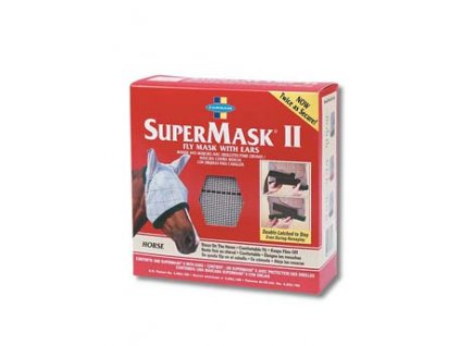 FARNAM Supermask II s ušima vel. HORSE šedo-modrá