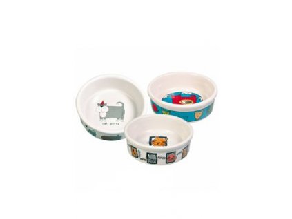 Miska keramická kočka s motivem mix 200ml 11cm TR