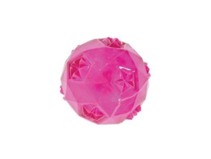 Hračka pes BALL TPR POP míček 6cm růžová Zolux