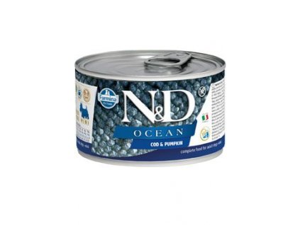 N&D DOG OCEAN Adult Codfish & Pumpkin Mini 140g