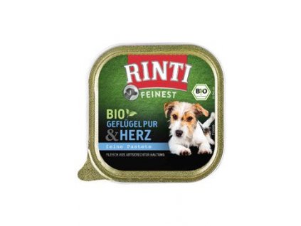 Rinti Dog BIO vanička drůbeží srdíčka 150g