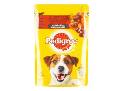 Pedigree kapsa Adult hovězí+jehně ve šťávě 100g