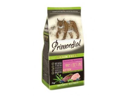 Primordial GF Cat Kitten Duck&Turkey 2kg