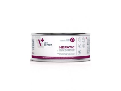 VetExpert VD 4T Hepatic Cat konzerva 100g