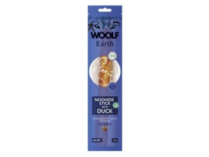 WOOLF pochoutka Earth NOOHIDE XL Stick with Duck 85g