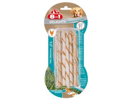 Pochoutka 8in1 Dental Delights Twisted Sticks 10ks
