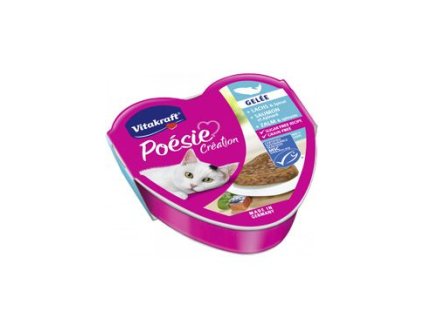 Vitakraft Cat Poésie Création Gelée losos a špenát 85g