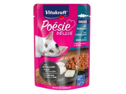 Vitakraft Cat Poésie Délice Sauce kapsa treska 85g