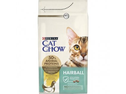 Purina Cat Chow Hairball Control - kuře 1,5 kg