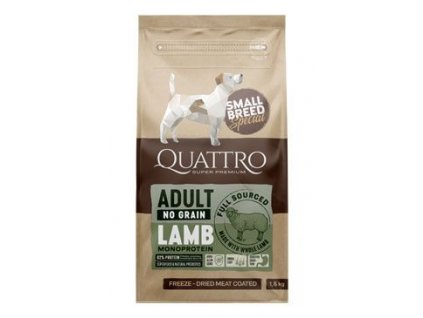 QUATTRO Dog Dry SB Adult Jehně 1,5kg