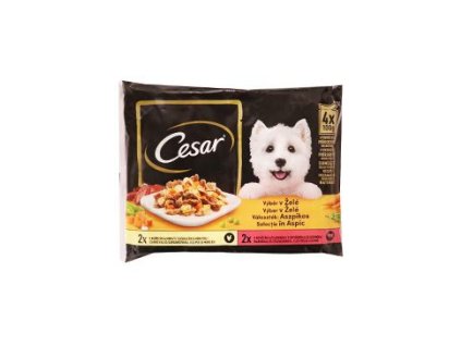 Cesar Selection kapsa výběr v želé 4x100g