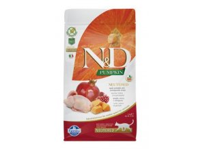 N&D Pumpkin CAT Neutered Quail & Pomegranate 300g
