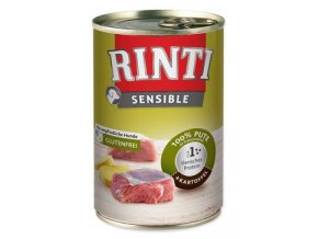 Rinti Dog Sensible konzerva krůta+brambory 400g