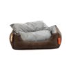 Aminela pelíšek s polštářem M hnědá/šedá 70x60cm