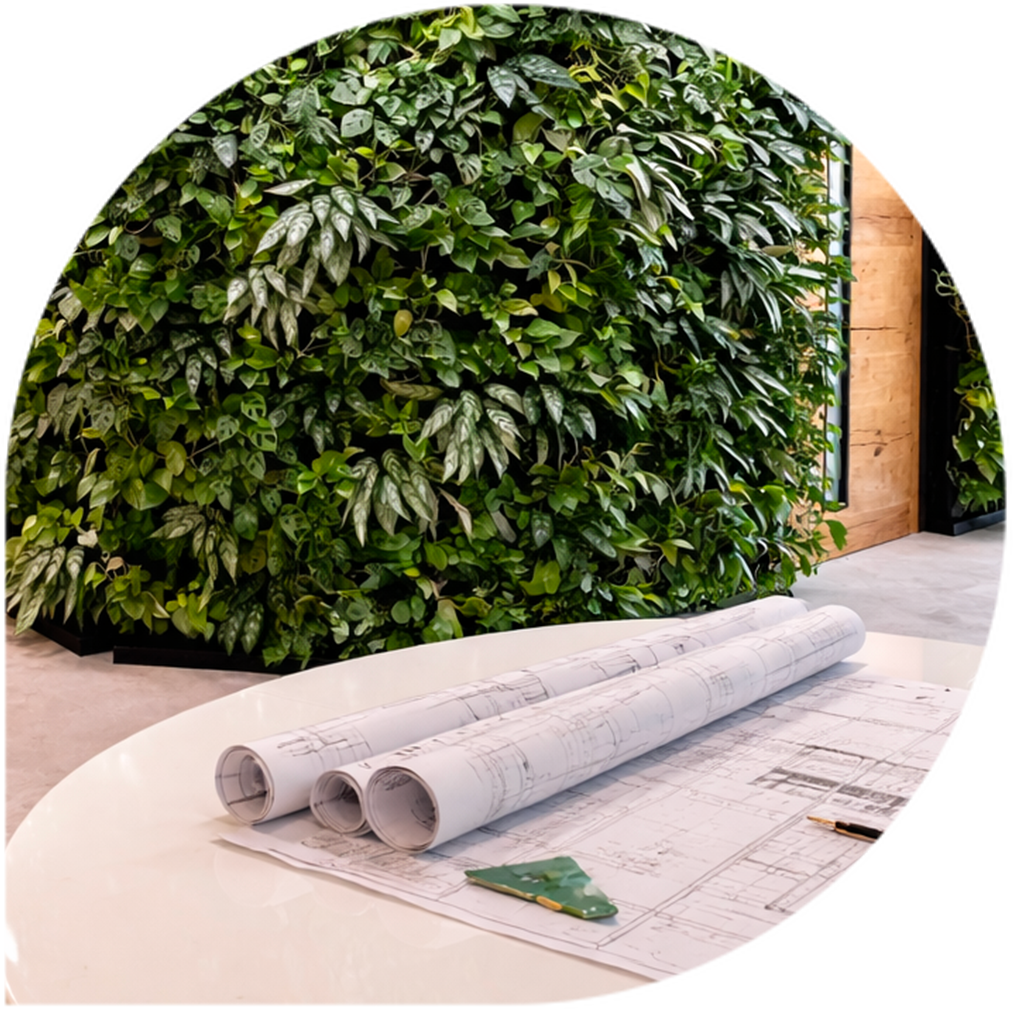 Vertikální zahrada Graseko návrh