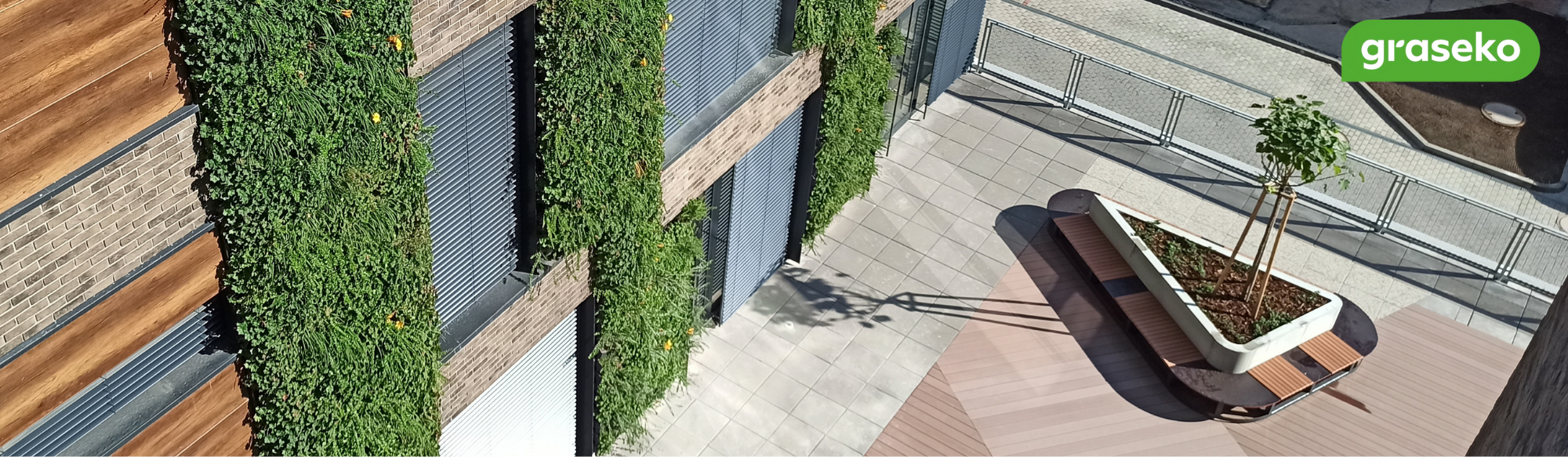 Vertikální zahrada nájemní budovy