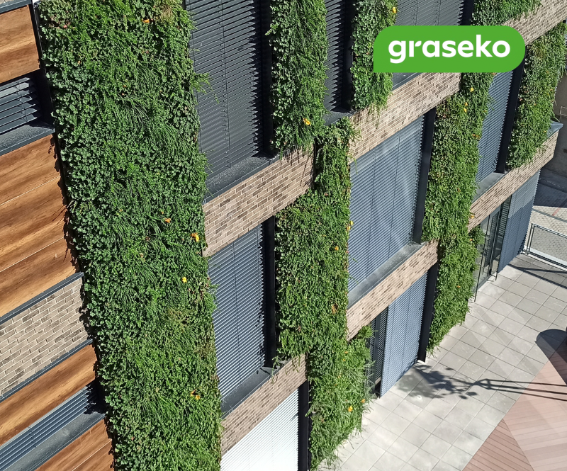 Vertikální zahrada nájemní budovy