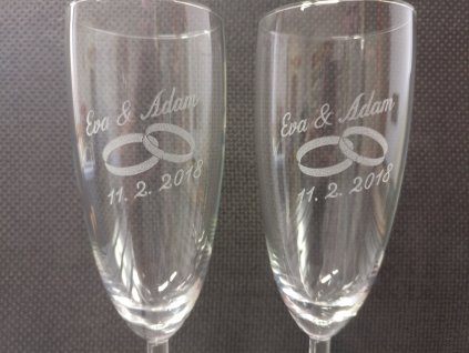 Sklenice na sekt (set)