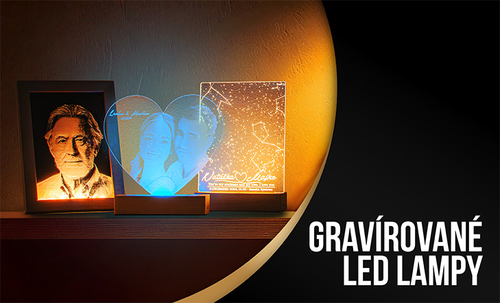 Gravírované LED lampy