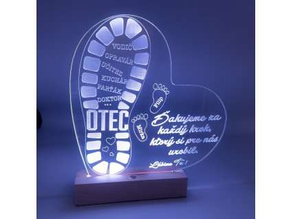 Gravírozott LED-lámpa – apának