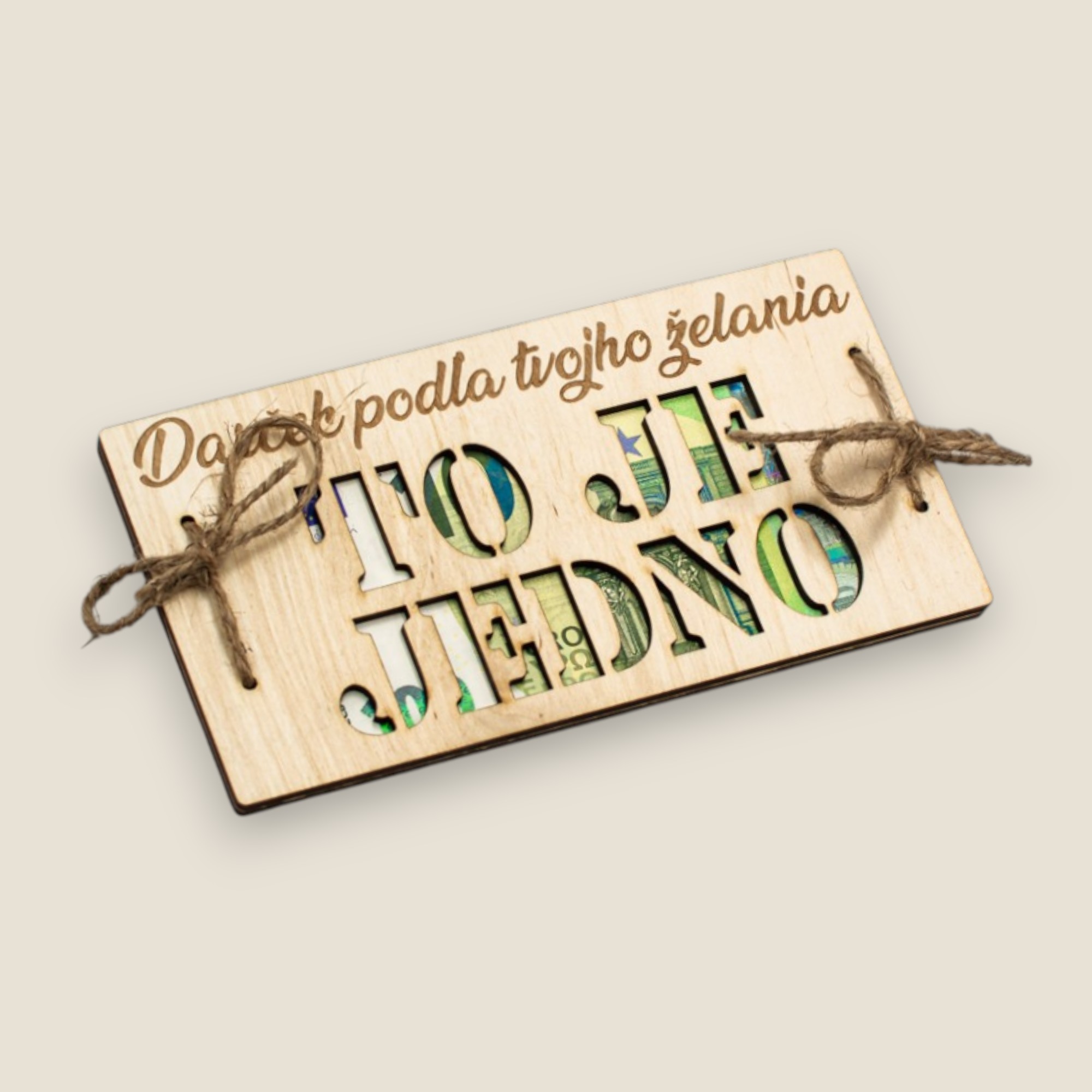 Gravírovaná obálka na peniaze - TO JE JEDNO