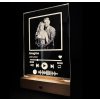 Gravírozott fénykép LED háttérvilágítással – Spotify