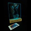 Gravírovaná LED lampa pre zamilovaných